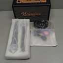 Karaoke Machine, Retro-Design Speaker with 2 Wireless Microphones for Adults & Kids, Portable Karaoke System for Home Party, Bluetooth/AUX/USB/TF/TWS Support, Gifts for Women & Girls