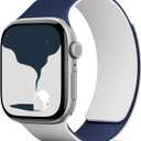 MOFT Snap Duo Watch Bands Compatible with Apple Watch, Quick Magnetic Wear, Duo-Color Design & Soft Silicone, iWatch Bands for Ultra 3/2/1, Series 11/10/9/8/7/SE/6/5/4/3/2/1, 38/40/41/42/44/45/46/49mm (Wade Blue x Echo Gray)