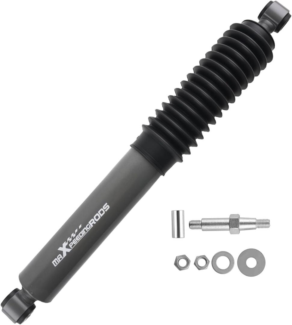 maXpeedingrods Steering Stabilizer for Jeep Wrangler 1987-2009, Chevrolet Silverado 1500 2500 Avalanche 2500, G1 Version Steering Damper