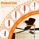 LAANPOLE 26FT Reach Ceiling Fan Cleaner Duster, Fan Blade Cleaner Kit with 5-20FT Extension Pole, Microfiber Duster & Replaceable Cleaning Cloth for Blades, Ceiling, Furniture