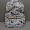 Travel Laptop Backpack - Butterfly print Computer Canvas Backpack Bag with Adjustable Straps