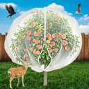 Rohuis Large Fruit Tree Netting, 5.9 Ft x 6.5 Ft Garden Netting Cover with Zipper and Drawstring, Insect Bird Barrier Nets for Fruit Trees Flowers Blueberry Bushes Protection from Squirrel Bug