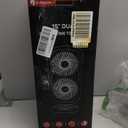 DR.PREPARE Small Tower Fan Oscillating Table Fans with 270 Tilt, 105 Oscillating, 3 Speeds and 3 Auto-Off Timer, Portable USB Powered Desk Fan for Bedroom Office Home Desk, Powerful Airflow 15 Inch