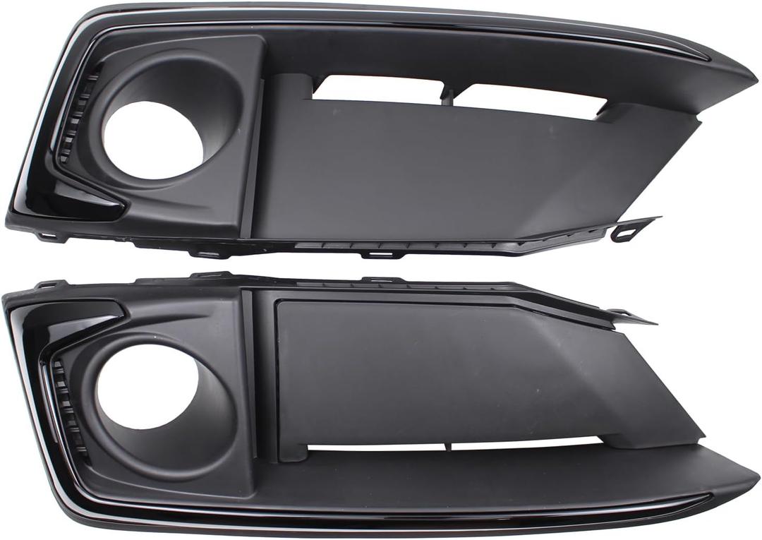 ApplianPar 2Pcs Front Left Driver and Right Passenger Side Bumper Fog Light Cover Bezel for Civic 2019-2021
