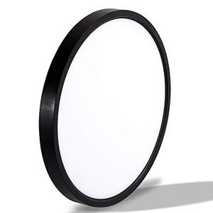 Mactane LED Ceiling Light Office Black, Color Temperatures,15.4 Inch Thin Flat Modern Flush Mount LED Light Fixture for Living Room,36 w Round