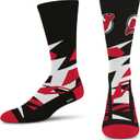 For Bare Feet NHL mens Shattered Camo Crew Sock Nhl (Large, Team Color)