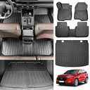 JTYZSM Floor Mats & Trunk Mat for 2023 2024 2025 Honda CRV Hybrid Cargo Mats All Weather Floor Liners with Rear Cargo Mat for 2023-2025 Honda CR-V Accessories (Fit 23-25 Hybrid Upper Deck)