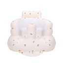 Inflatable Baby Chair, Inflatable Baby Seat for Babies 3 Months and Up, Summer Blow Up Chair with Built in Air Pump, Infant Floor Seats for Learning to Sit, Palying, Camping, Tulip