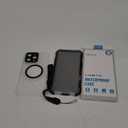 for iPhone 16 Pro Max Waterproof Case Privacy, Built-in [Anti-Peeping Screen] [Camera Control] [Lanyard], IP68 Military Full Body Magnetic Shockproof for Water Sports, 6.9" Frosted Black