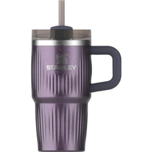 STANLEY Quencher H2.0 Tumbler with Handle and Straw 20 oz | Flowstate 3-Position Lid | Cup Holder Compatible for Travel | Insulated Stainless Steel Cup | BPA-Free | Fluted Wisteria Shine