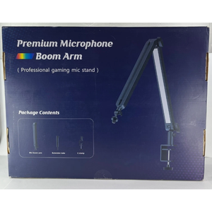 Boom Arm Premium Professional Mic Stand RGB Lighting 180 Degree Rotation NOB