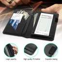 Cosmic Horse Server Books for Waitress, Zipper Pocket | Durable PU Leather Waiter Book Organizer with Pen Holder, Cash Pocket and Order Pad Holder, Slim Design Fits Server Aprons
