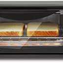 Elite Gourmet ETO236 Personal Compact 2 Slice Countertop Toaster Oven with 15 Minute Timer & Adjustable Temperature, Bake, Broil, & Toast, Black