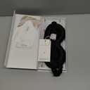 ZIMASILK Adjustable 22 Momme 100% Pure Mulberry Silk Sleep Mask, 3D Contoured Cup Eye Mask for Sleeping, Super Soft Breathable Blindfold, Perfect Blocks Light for Sleeping (Black)