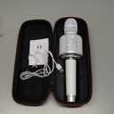 Wireless Bluetooth Karaoke Microphone, Built-in Loud Speaker for 10H Playback, Add Reverb/Duet Mode/Earbuds Monitoring, Portable Karaoke Machine for Entertainment & Singing Practice (White)
