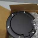 JeCar Aluminum Gas Cap Fuel Filler Door Cover for Jeep Wrangler 2007-2018 JK & Unlimited Accessories (Black)