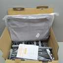 Fshibila 74" x 50" Large Baby Playpen, Baby Playard for Babies and Toddlers, Baby Fence Play Pens for Indoor & Outdoor, Sturdy Safety Play Yard with Soft Breathable Mesh, Anti-Fall, Grey