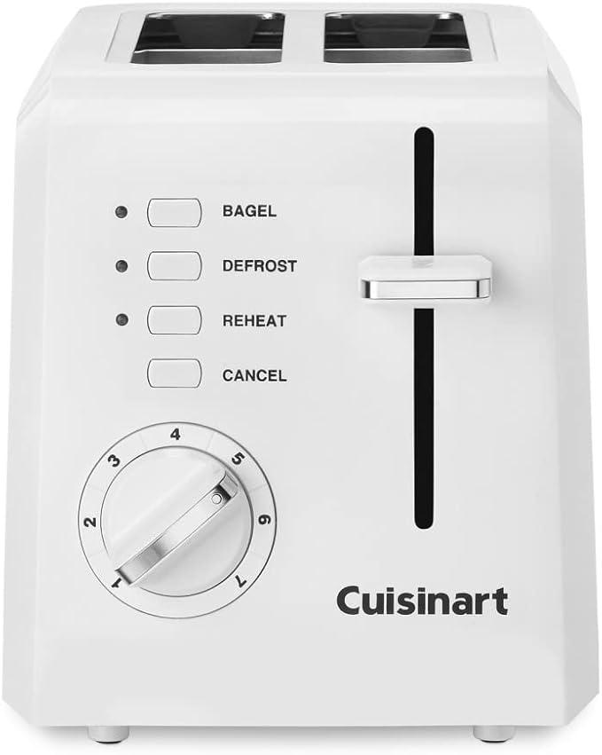 Cuisinart 2Slice Toaster, Compact, White, CPT122