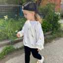 3 Pack Girls Toddler Baby Basic Ribbed Sweater and Leggings Footless Tights Kids Little Girls Dress Bottom Top Pants (M)