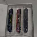 OTONOPI Toy Train Set High Speed Locomotive Engine Die Cast Model Car Sliding Linked Subway Bullet Train Set for Kids Pack of 3