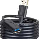 USB 3.0 Extension Cable 15Ft,USB 3.0 Repeater USB Male to Female Lead with Signal Amplification Active Cord for Printers,Keyboards, Game Console, loudspeakers, scanners, displays, headsets