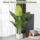 Lifelike Bird of Paradise Artificial Plant 4ft Faux Banana Leaf Tree with 9 Trunks for Home Decor - Perfect Indoor Silk Floor Plant for Living Room, Office, and Bedroom Ambiance Enhancement