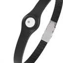 Divoti Glucose Monitor Sensor Cover Armband Compatible for Freestyle CGM Libre 3| Silicone Adjustable Trim to Fit, & Quickly Put-on- Waterproof, Hypoallergenic Black