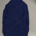 SUNFURA Dog Sweater, Large Dog Christmas Sweaters, Warm Turtleneck Knitted Pullover with Leash Hole for Large Size Dogs Boy Girl, Thick Winter Pet Clothes for French Bulldog, Pitbull, Blue Large