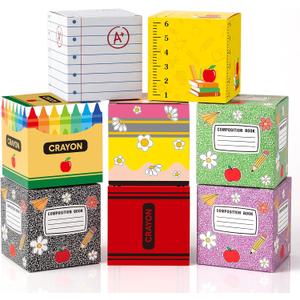 Geyoga 8 Pcs Back to School Balloon Boxes, 11.8 Inch Party Decorative Boxes
