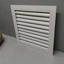 PATIKIL 14" x 14" Aluminum Return Grille, Air Supply Vent Cover Linear Bar Ventilation Grille for Sidewall Wall Ceiling HVAC System, Outer Size: 15.7" x 15.7", White