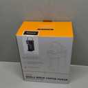 Single Serve One Cup Coffee Maker, for K Cups and Grounds, Mini Coffee Maker with Portable Handle, 6 to 12 Oz Brew Size, for Travel, Camping, Office, RV and Dorm, 120V, Black and Gold