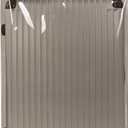 Explore Land Clear Luggage Cover Tough Protector Fits for 18-20 Inches Suitcase for Travel Airplane (PVC Gray, S)