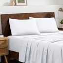 Bare Home Microfiber Pillow Cases - Queen Size Set of 2 - Cooling Pillowcases - Double Brushed - Easy Care - Envelope Closure (Queen Pillowcase Set of 2, White)