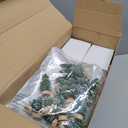 Zubebe 64 Pcs Christmas Village Set, Christmas Village Houses LED Holiday Village Figurines Christmas Village Buildings Christmas Town Scene Desktop Ornaments Indoor Room Decor Collection