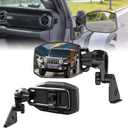 Mirrors Doors Off Compatible with Jeep Wrangler JL and Gladiator JT 2018-2026, 2026 New Launch Quick Release wrangler JL Mirrors No Wobble & Quick Removal Knob (Patented)