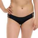 Body Glove Women's Smoothies Ruby Solid Bikini Bottom Swimsuit, Size: M