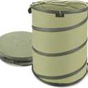 YUDI & GARDEN 45 Gallon Hard Bottom Collapsible Garden Bag, Collapsible Trash Can, Camping Trash Can, for Collecting Weeds or Party and Yard Waste