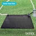 Intex 28685E 47 Inch x 47 Inch Solar Pool Water Heater Mat for 8,000 Gallon Above Ground Swimming Pool with Hose Attachment and Adaptors, Black