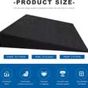 2PCS Auto Seat Wedge Leveling Cushion, Breathable Fabric Rear Seat Leveling Mat Support Cushion, Ergonomic Angled Design Backseat Pad Pain Relief Pad for Car Office Outdoor