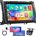 4G+64G Car Radio for Toyota Sienna 2011-2014, Wireless Carplay&Android Auto with Android 13 Support Bluetooth/Voice Control/GPS/WiFi/Back-up Camera/SWC/FM, 9 Inch IPS Touch Screen Radio for Sienna