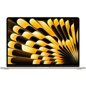 Apple 2026 MacBook Air 15-inch Laptop with M5 chip: Built for AI, 15.3-inch Liquid Retina Display, 16GB Unified Memory, 512GB SSD, 12MP Center Stage Camera, Touch ID, Wi-Fi 7; Starlight