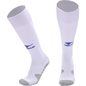 2 x Men's football socks, knee high running pressure socks, training sports performance socks (1 Pair) (White) 2 x Men's football socks, knee high running pressure socks, training sports performance socks (1 Pair) (White)