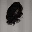 Toupee for Men Hair System Replacement Mens Toupee Hairpiece Fine Mono Human Hair Piece Unit for Men Poly Skin Around Monofilament Mens Wigs (6''x9'', #1B Off Black-120% Med-light to Medium Density)