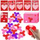 24 PCS Mini Fidget Spinner Toys with Cards, Bulk Stress Fidget Toys for Kids Classroom Treasure Box, Birthday Party Favors Goodie Bag Stuffers, Carnival Prize (3 Colors)