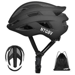 NTGBV Adult Bike Helmet for Men/Women with Helmet Bag 2 Removable Moisture-Wicking Liners Adjustable Dial Comfort Fit Lightweight Shockproof CPSC 1203 Safety Certified for Road-Ready/Urban-Commute/MTB 

L (58-60cm)