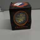 K COOL Windproof Ashtray with Lid Metal Portable Cigarettes Ashtrays for Outdoors Indoors Hand Stamped Pattern Smoking Ashtray Fancy Gift for Men Women(Navy Blue)