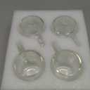 Espresso Cups, 7.4oz/210ml Double Walled Glass Coffee Mugs Set of 4, Clear Hand Blown Insulated Glass Coffee Cups with Handle for Espresso, Cappuccino, Latte, Americano, Coffee Lovers Gift