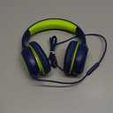 EarFun Kids Headphones Wired with Microphone, 85/94dB Volume Limit Headphones for Kids, Portable Wired Headphone with Shareport, Stereo Sound Foldable Headset for School/Tablet/iPad, Blue Lemon