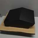 Roof Vent Cap - Hon&Guan Roof Vents 8 InchGalvanized Steel 8'' Exhaust Vent Wall Vent Cover Exterior with Damper for Ventilation System,Black