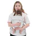 Baby Carrier Newborn to Toddler - Ergonomic Breathable Soft Structured Carrier with Breathable Mesh Lightweight Baby Holder with Lumbar Support Hands-Free Babywearing for Plus Size Parents White